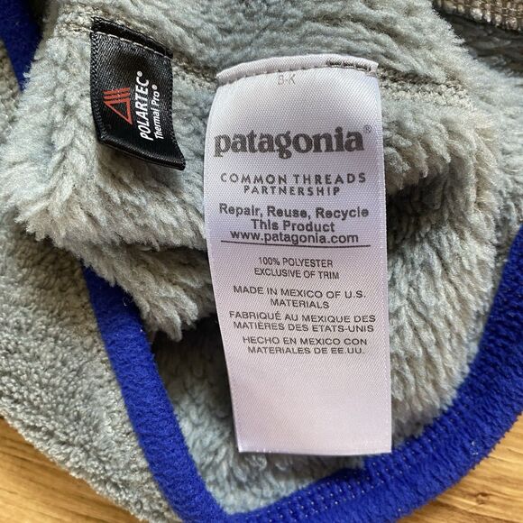 PATAGONIA S Women's Gray Re-Tool Snap-T Polartec Thermal Plush Fleece Pullover - Picture 8 of 16